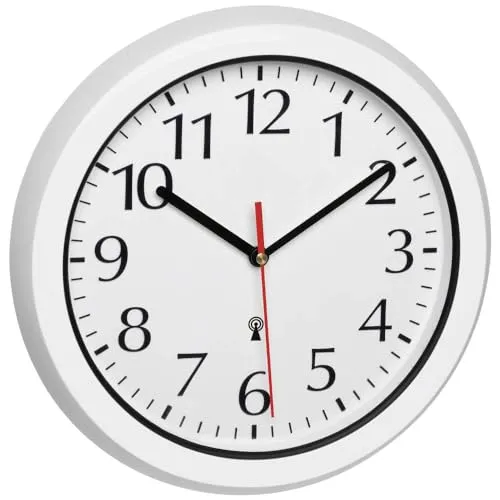 TFA Dostmann 60.3542.02 Funk-Wanduhr außen weiß 30,5 cm