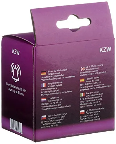 Technoline KZW Kurzzeitwecker Schwarz 60 Minuten