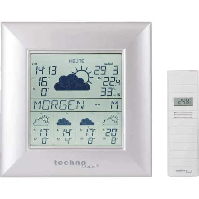 Technoline WD 9000 Wetterstation mit 5-Tage-Prognose