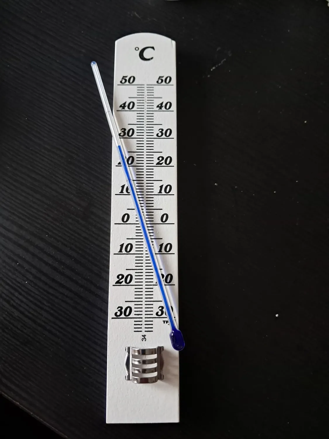 TFA Dostmann 12.1003.09 Innenthermometer Buche weiß analog