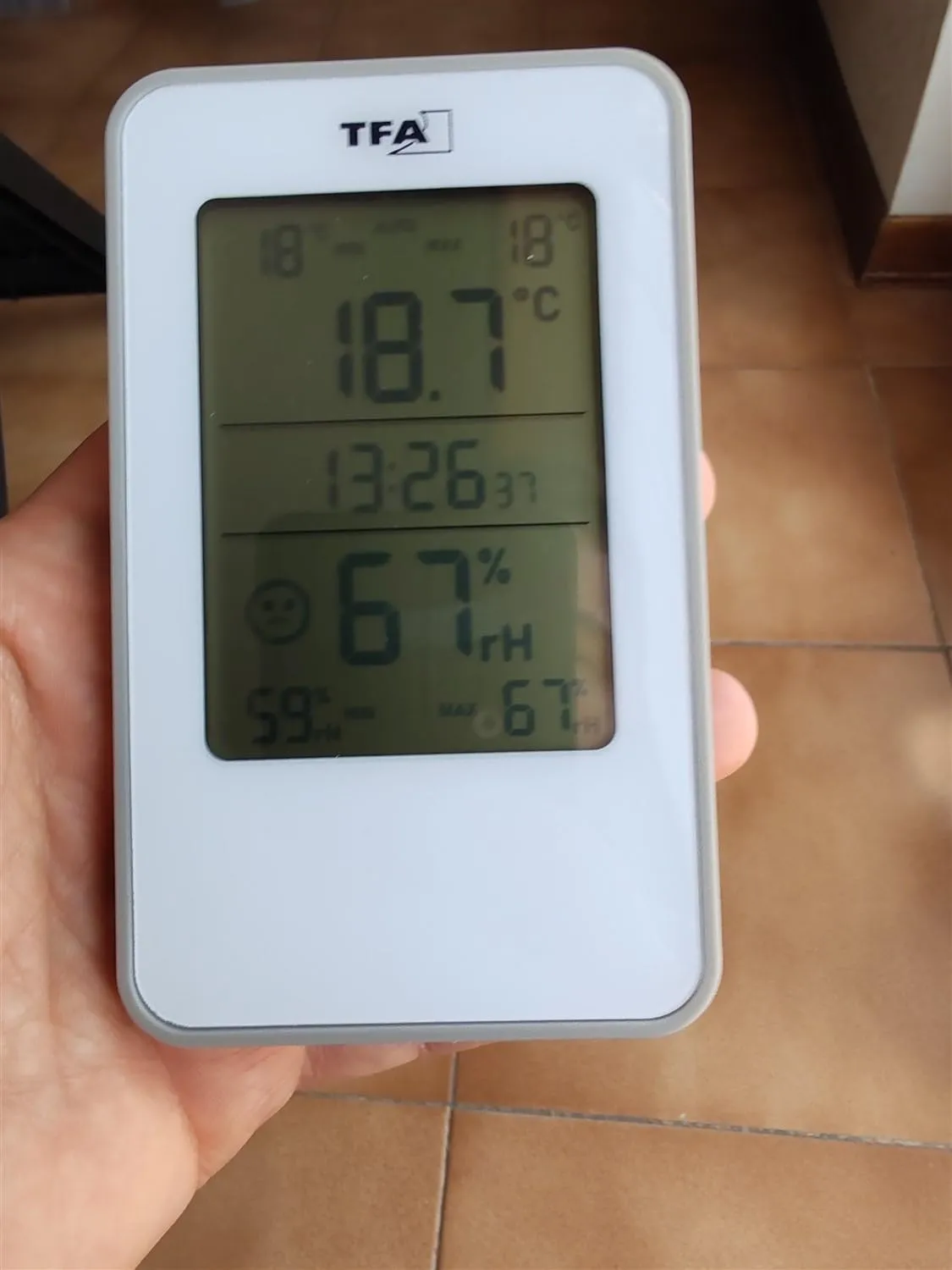 TFA Dostmann 30.5057 Thermo-Hygrometer weiß Schimmel