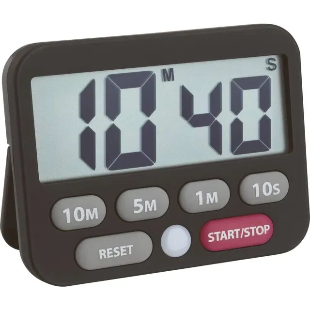 TFA Dostmann Cube Timer und Stoppuhr schwarz 99 Minuten