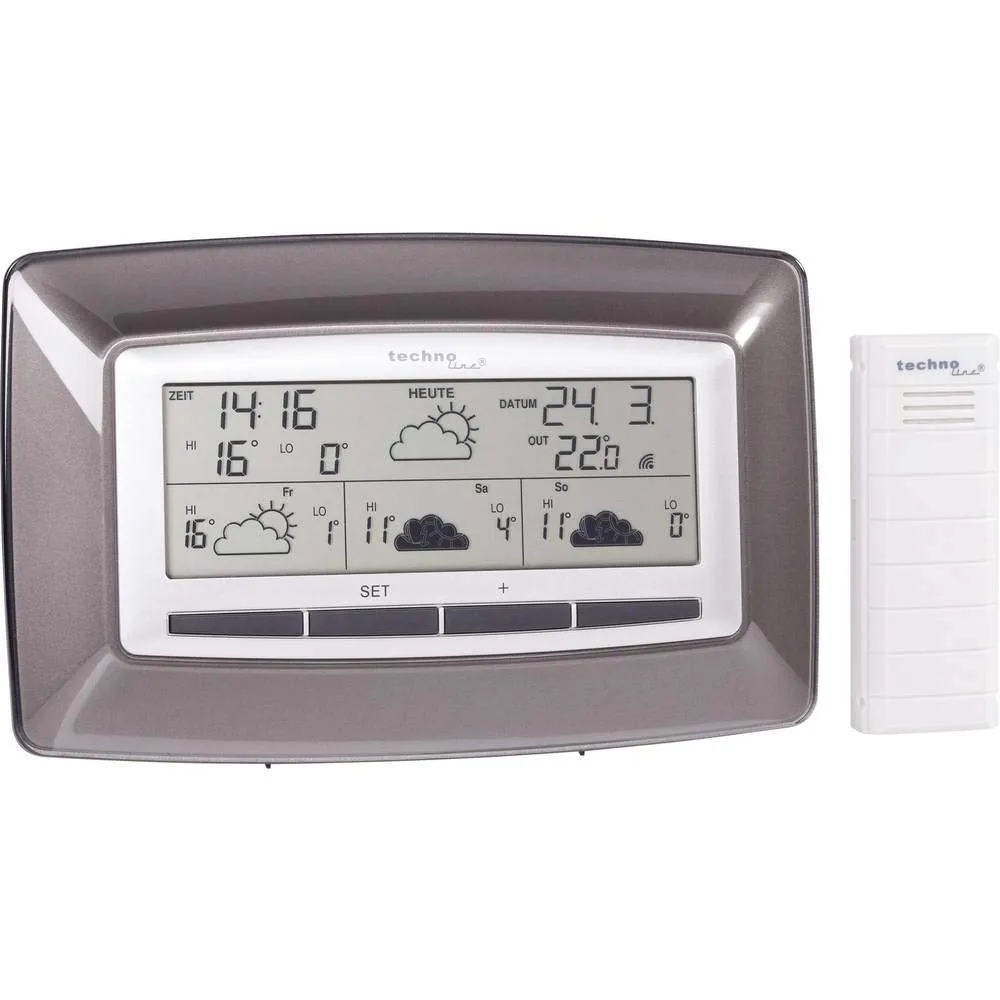 Technoline WD 4005 WetterDirekt-Station braun 4-Tage-Prognose