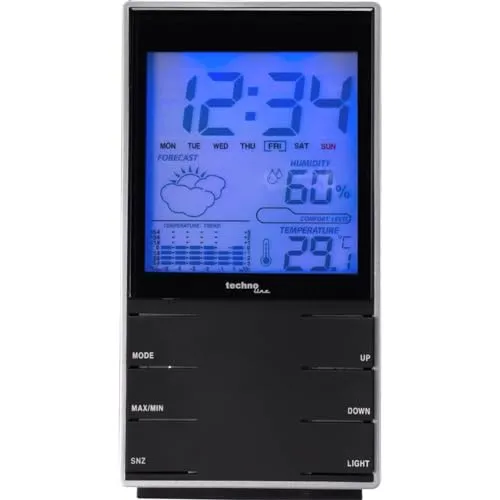 Technoline WS 9120 Wetterstation schwarz Innenklima