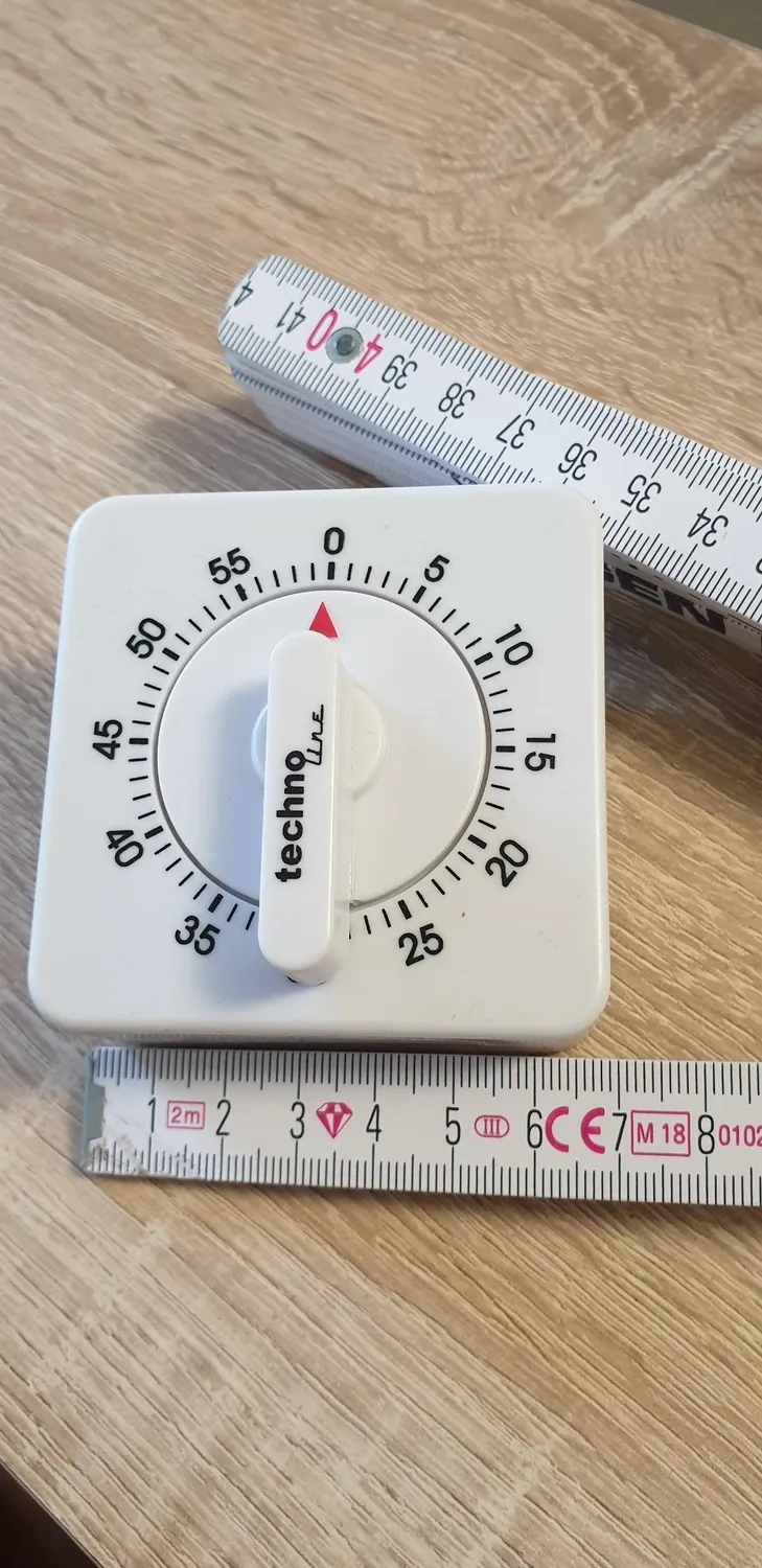 Technoline KZW Kurzzeitwecker analog weiß 60 Minuten