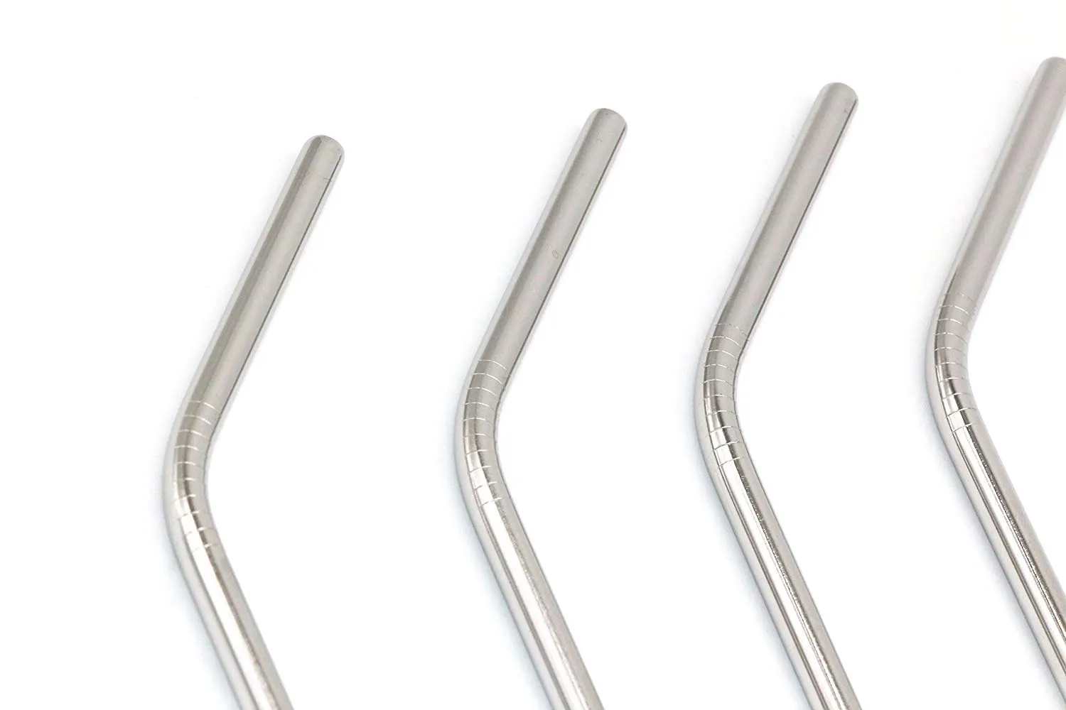 Technoline TH100 Edelstahl-Strohhalm 4er 25,5 cm wiederverwendbar