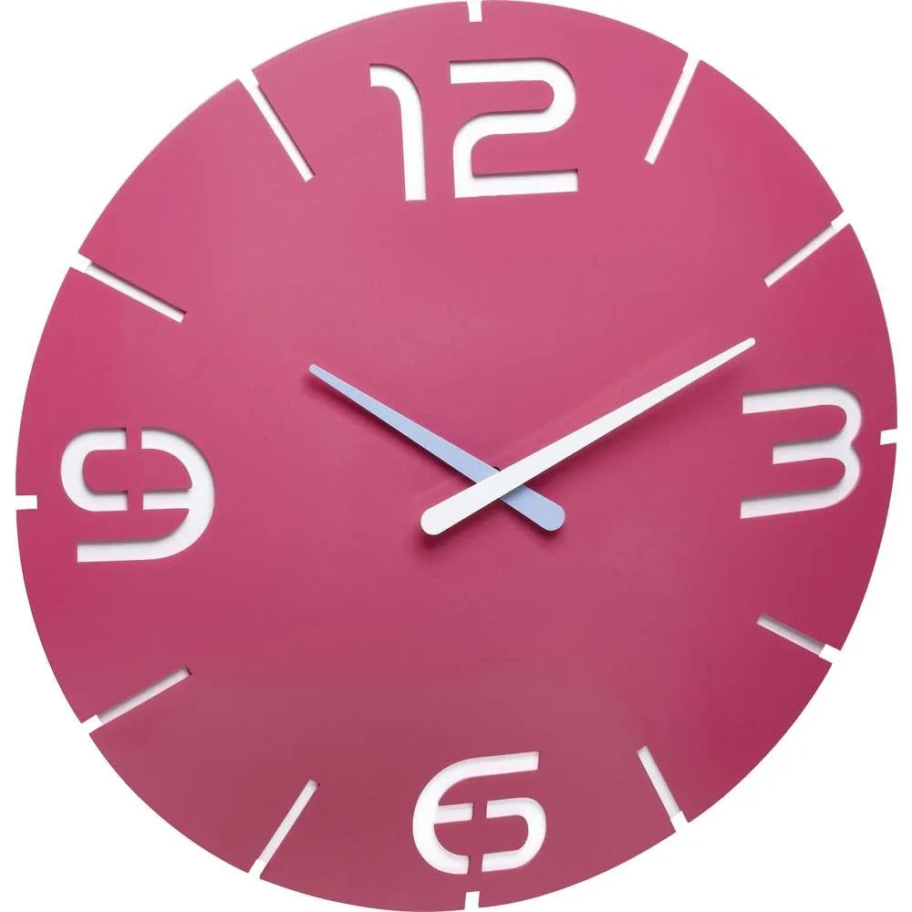 TFA Dostmann Contour 60.3047.05 Wanduhr Rot-Weiß 35cm
