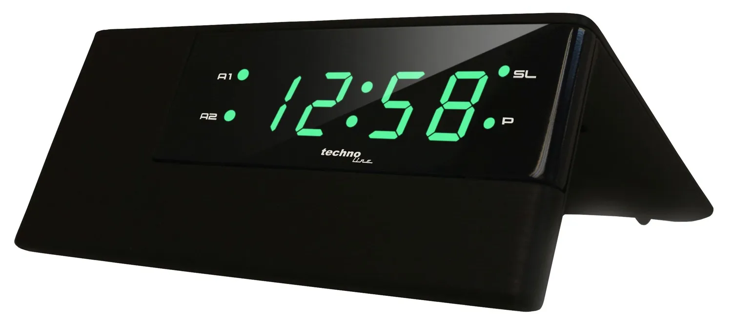 Technoline WT 488 Radiowecker UKW schwarz 2 Weckzeiten Sleeptimer