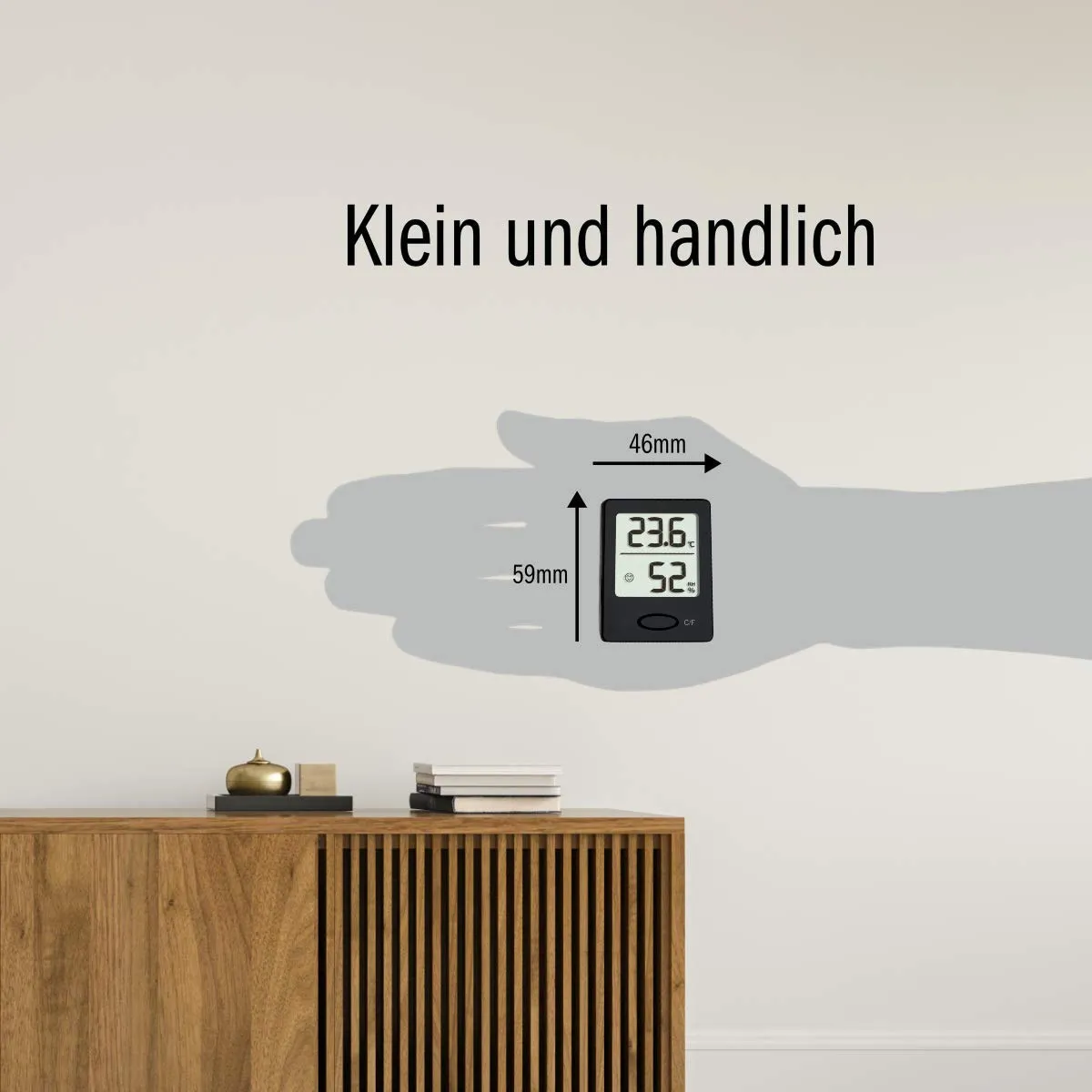TFA Dostmann 30.5041 Thermo-Hygrometer schwarz Smiley