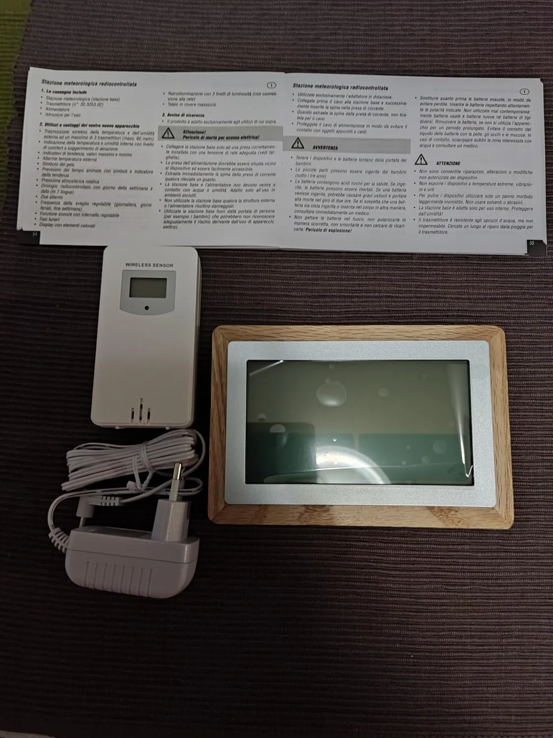 TFA Dostmann OAK 35.1167.54 Funk-Wetterstation Modern Holzrahmen