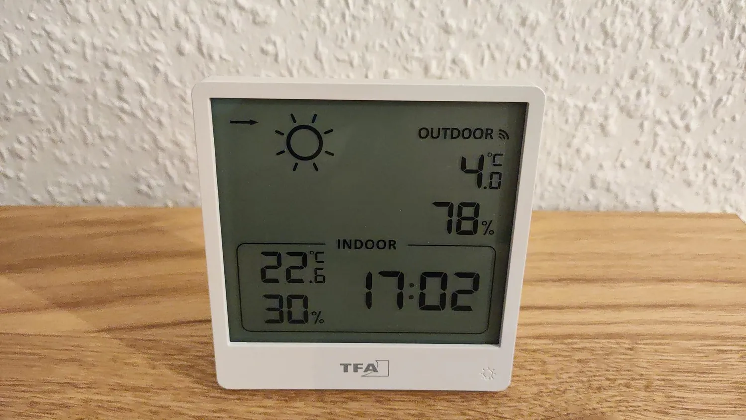 TFA Dostmann Cleo 35.1176.02 Funk-Wetterstation weiß Außensensor