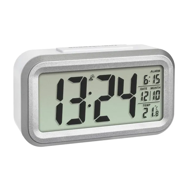 TFA Dostmann LUMIO Plus 60.2553.02 Funkwecker weiß-silber