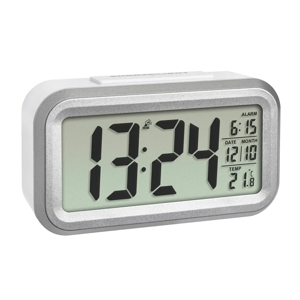 TFA Dostmann LUMIO Plus 60.2553.02 Funkwecker weiß-silber