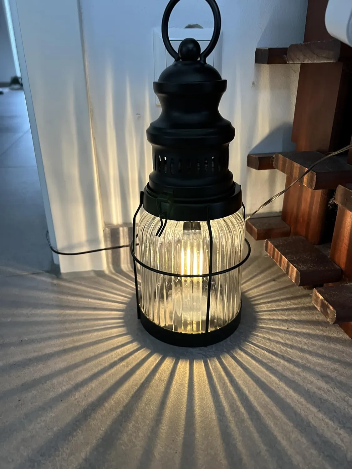 Technoline T 9500 LED-Laterne schwarz Glas Metall