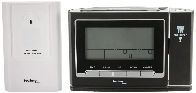 Technoline WT 529 Projektions-Funkwecker anthrazit
