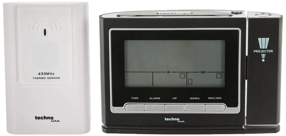 Technoline WT 529 Projektions-Funkwecker anthrazit