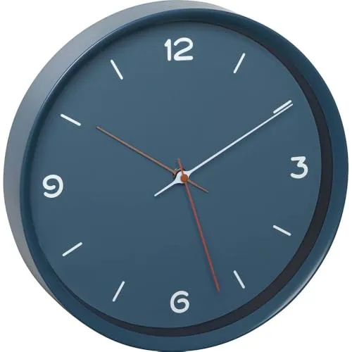TFA Dostmann 60.3056.01 Wanduhr schwarz Sweep-Uhrwerk