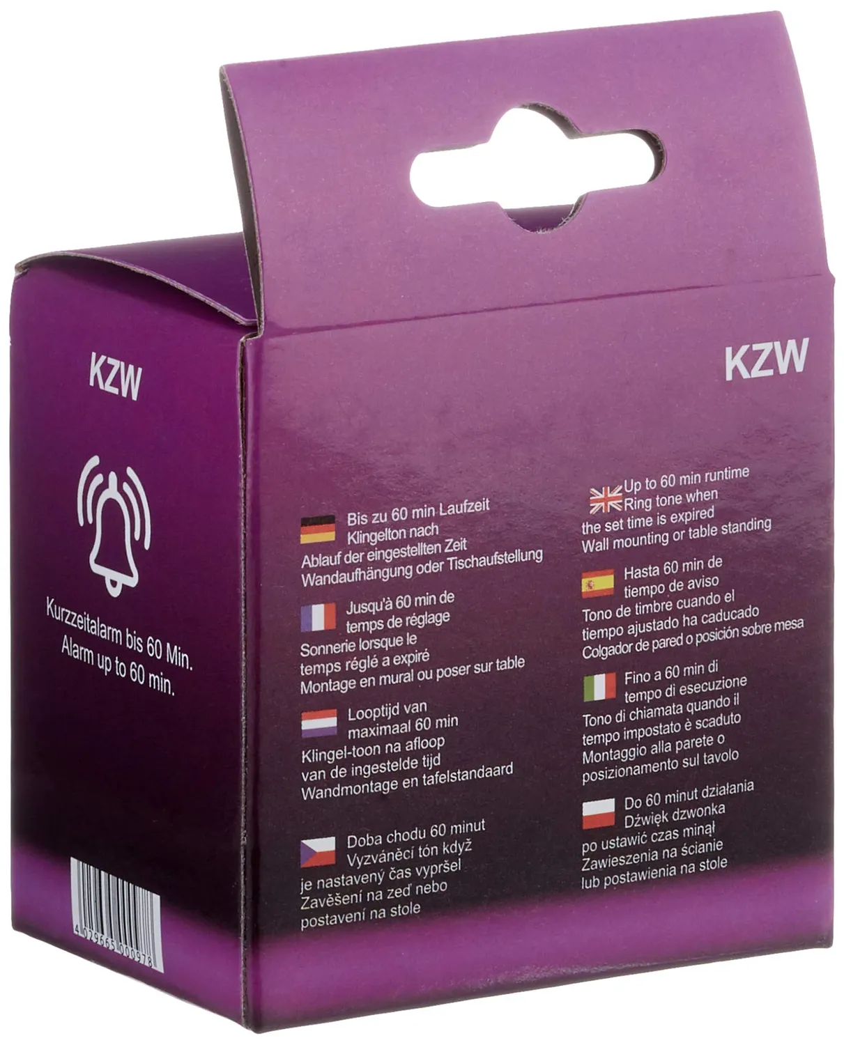Technoline KZW Kurzzeitwecker Schwarz 60 Minuten