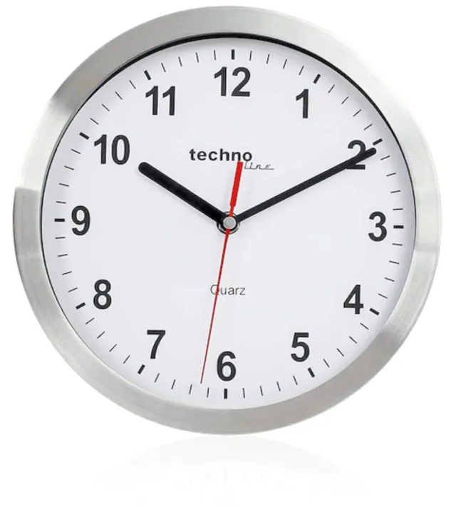 Technoline WT 765 Funkwecker silber-schwarz mit Schlummer