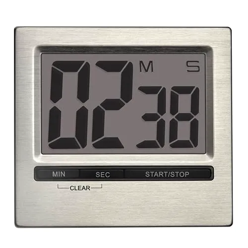 TFA Dostmann Cube-Timer 38.2013 Küchentimer Aluminium 99 Min