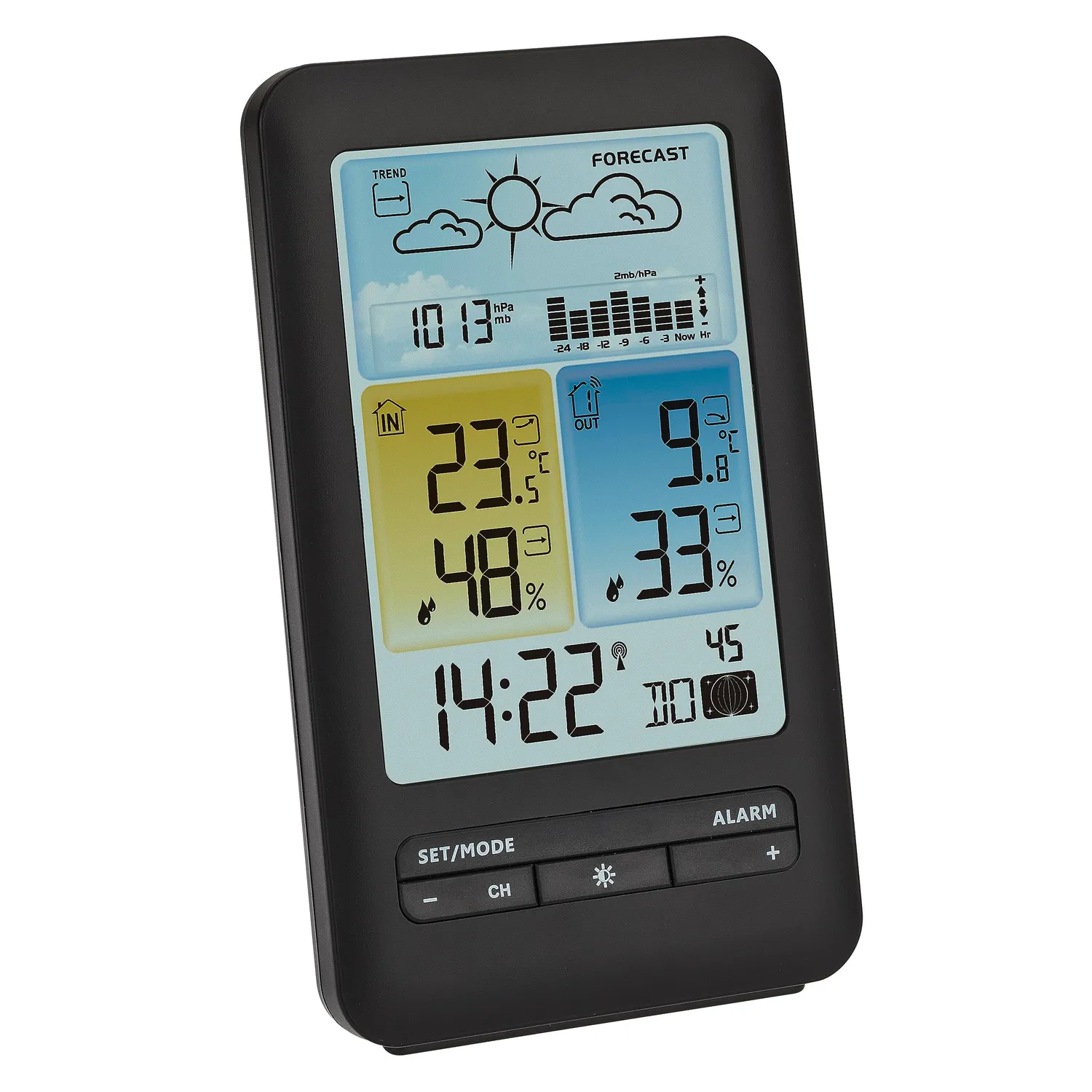TFA Dostmann Wetterstation 35.1165.01 Funk schwarz