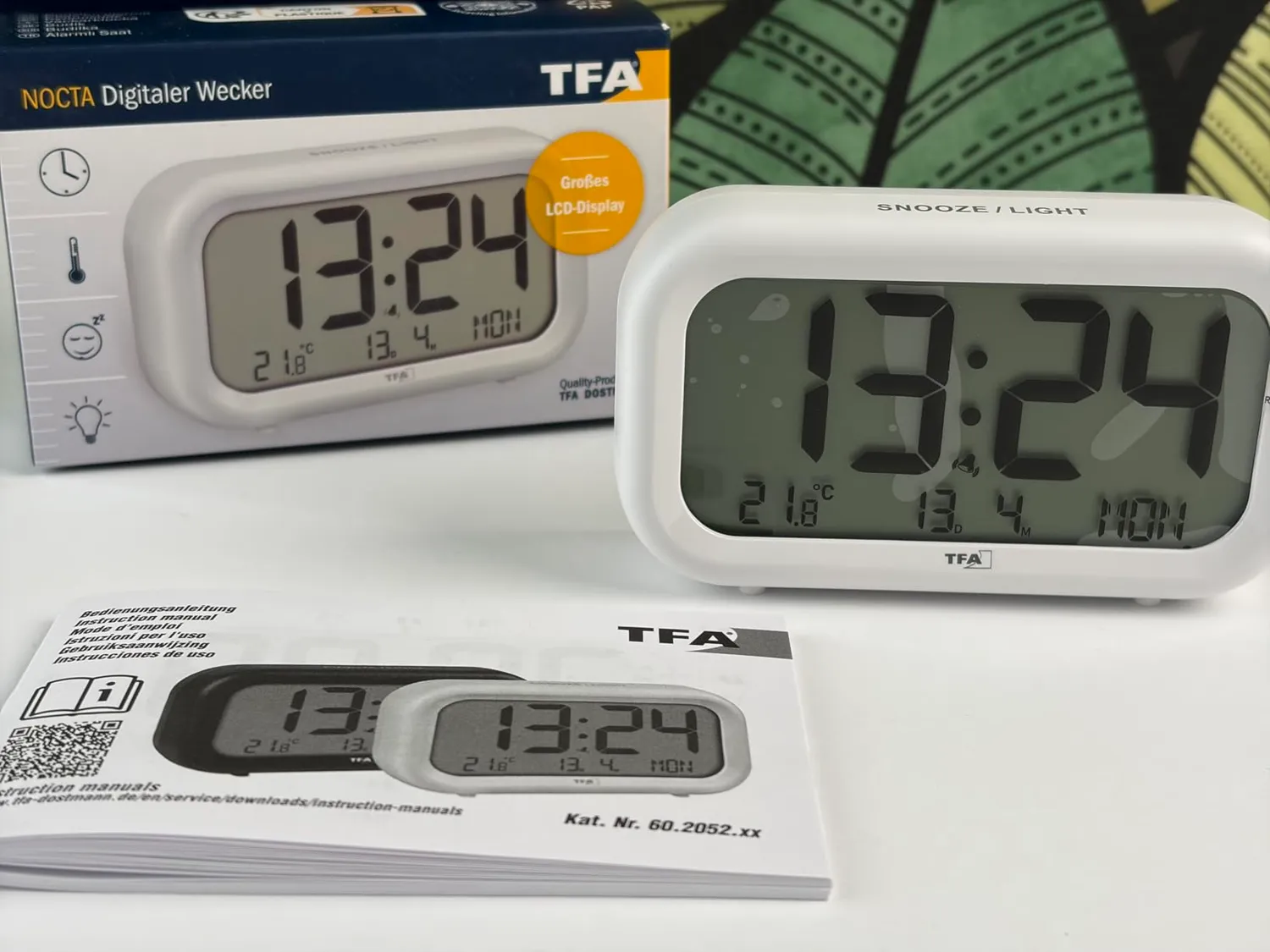 TFA Dostmann Nocta 60.2052.02 Wecker weiß Temperatur