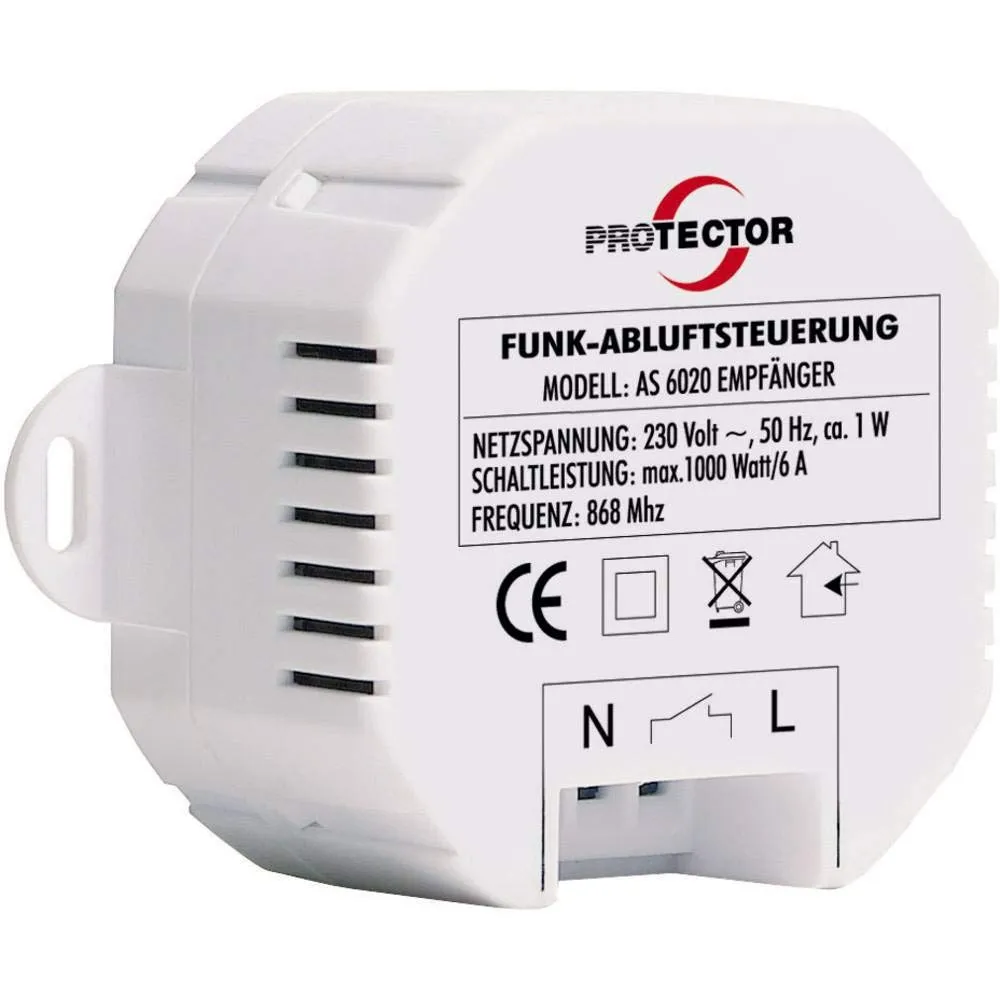 Protector AS-6020 Funk-Abluftsteuerung Dunstabzug 1000W