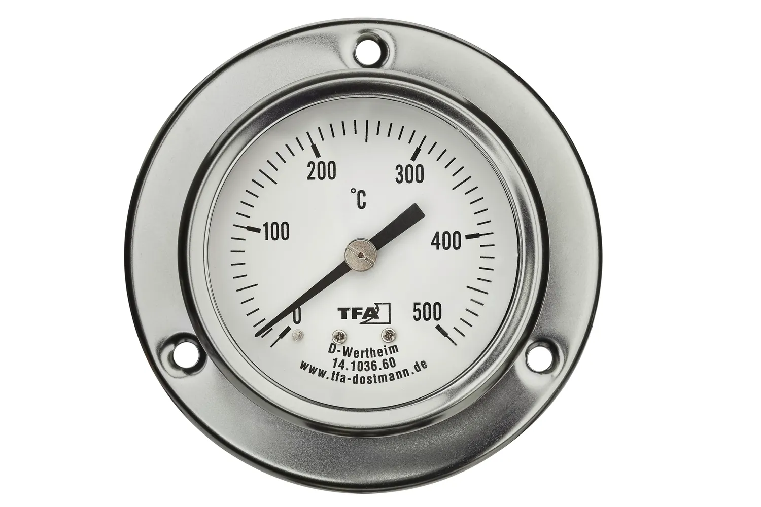 TFA Dostmann 14.1036 Pizzathermometer Edelstahl 500°C Flansch
