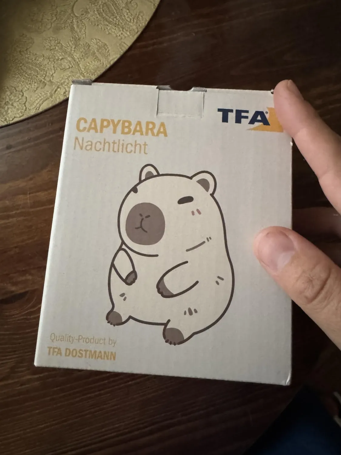 TFA Dostmann 43.2042 Capybara LED-Nachtlicht braun