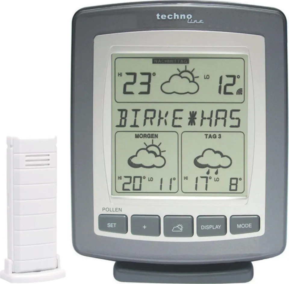 Technoline WetterDirekt WD 9565 Wetterstation Pollen 3 Tage