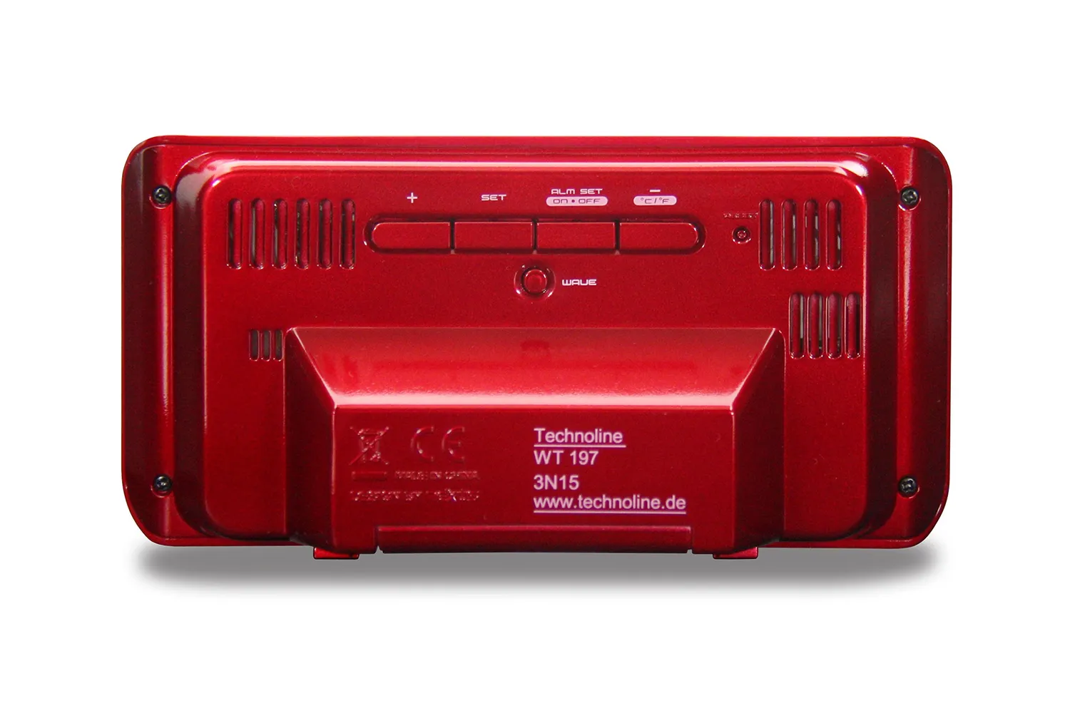 Technoline WT 197 Funkwecker rot-metallic Temperatur