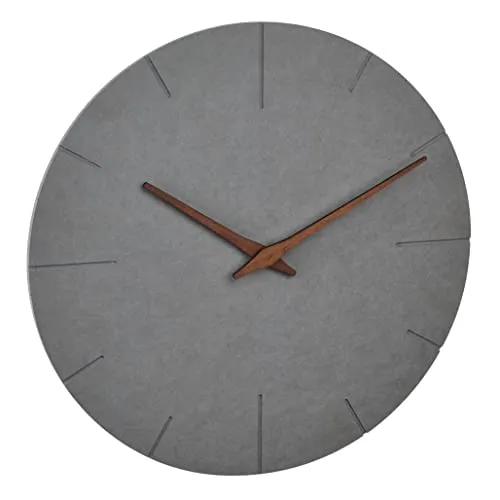 TFA Dostmann 60.3071.10 Wanduhr Beton-Optik Grau 29,7 cm