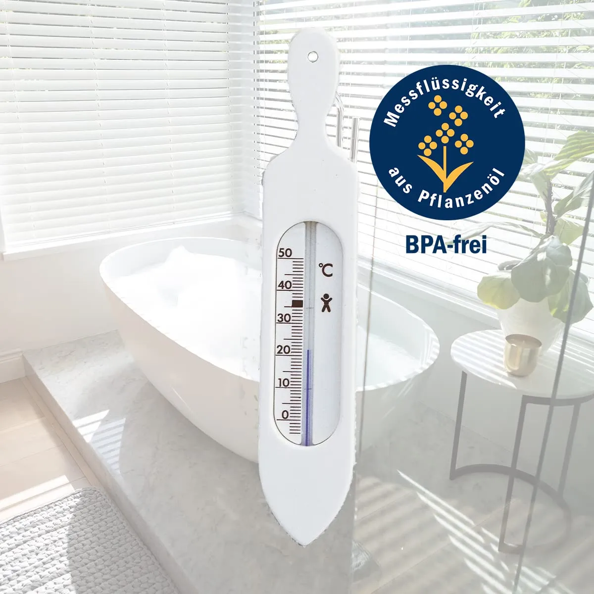 TFA Dostmann 14.3018.02 Badethermometer analog weiß