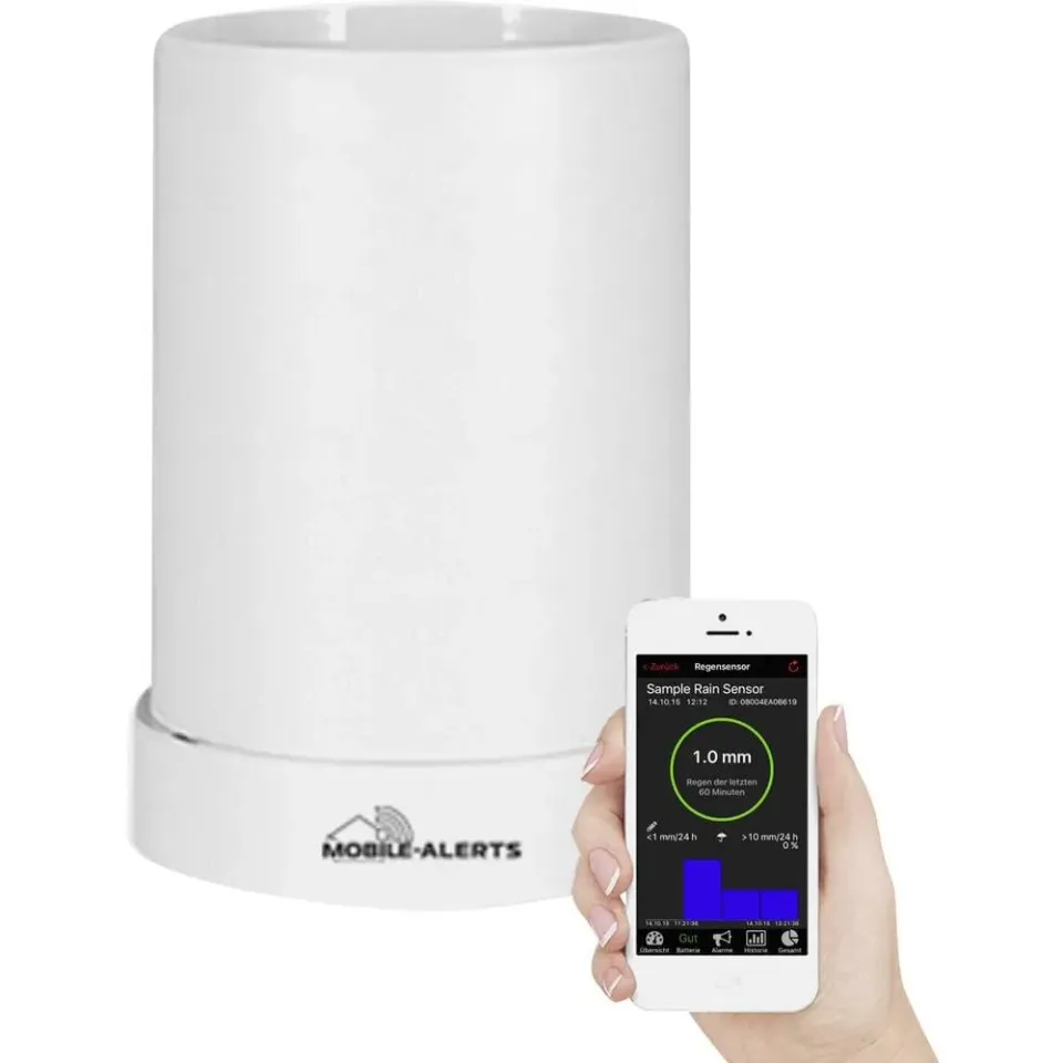 Technoline MA 10650 Regensensor weiß Push-App 0-300 mm/h
