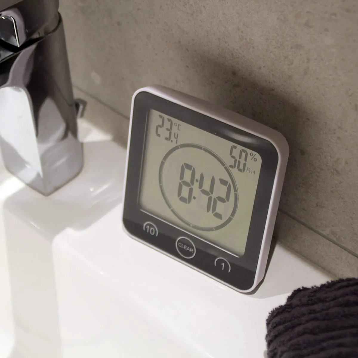 TFA Dostmann 60.4001.10 Küchenuhr grau Timer Thermo