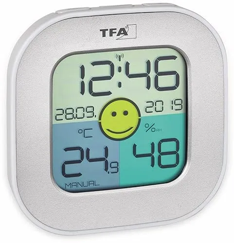 TFA Dostmann FUN 30.5050.01 Thermo-Hygrometer schwarz Smiley
