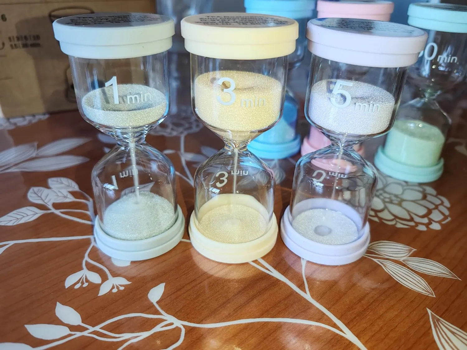 TFA Dostmann 18.6012.30 Sanduhr-Set 6-teilig bunt Glas