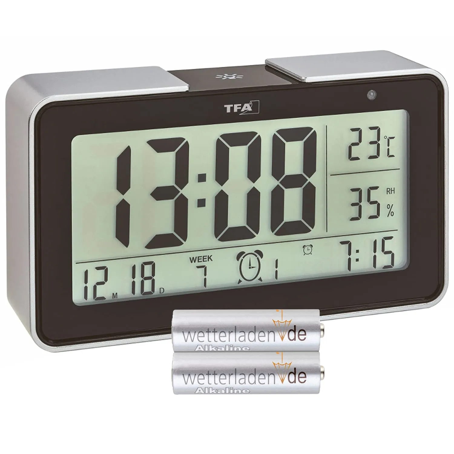 TFA Dostmann Melody 60.2540.01 Funk-Wecker schwarz