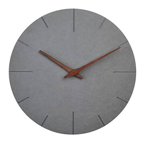 TFA Dostmann 60.3071.10 Wanduhr Beton-Optik Grau 29,7 cm