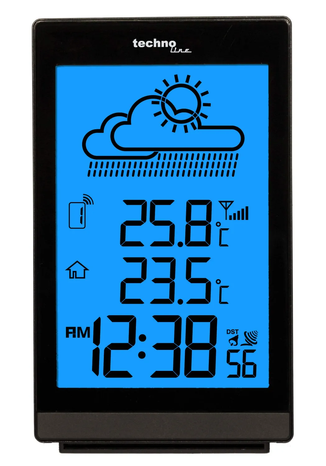 Technoline WS 9251 Wetterstation Schwarz mit Sensor