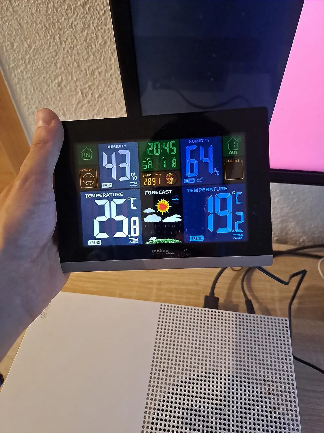 Technoline WS 6442 Funk-Wetterstation Farbdisplay schwarz