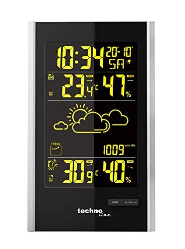 Technoline WS 9060 Wetterstation Schwarz-Silber