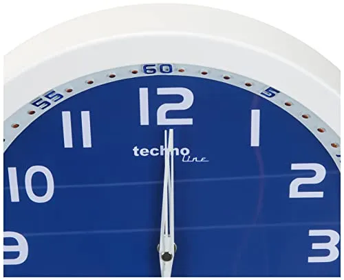 Technoline WT 8971 Funkwanduhr weiß-blau 30 cm DCF