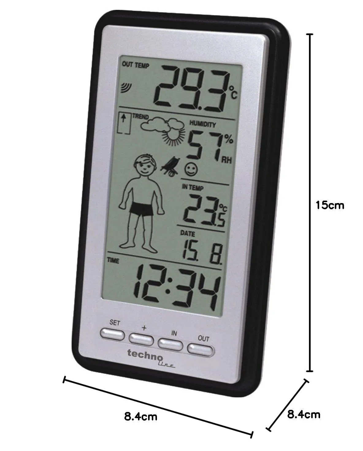 Technoline WS 9632-IT Wetterstation mit Wettermännchen