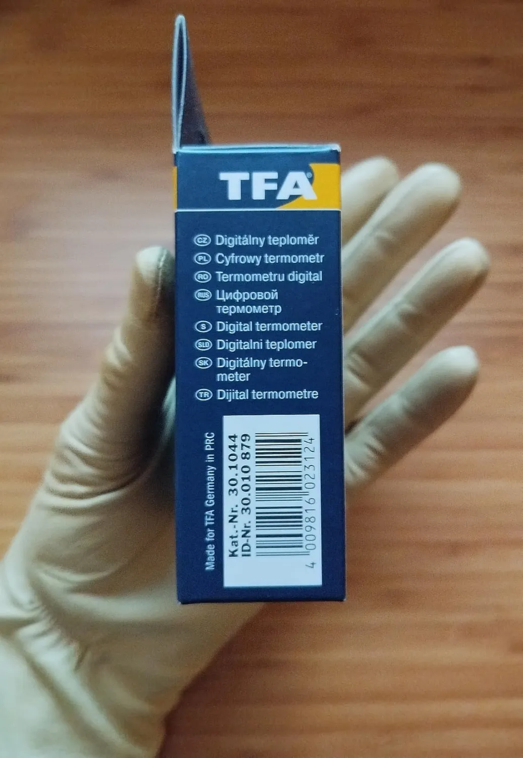 TFA Dostmann 30.1044 Innen-Außen-Thermometer anthrazit Kabel