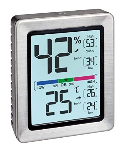 TFA Dostmann Exacto 30.5047.54 Thermo-Hygrometer silber