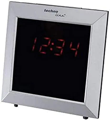 Technoline WQ 110 Quarzwecker silber mit Spiegeldisplay