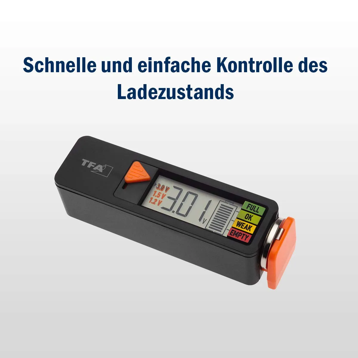 TFA Dostmann 98.1126.01 BatteryCheck Batterietester schwarz Volt