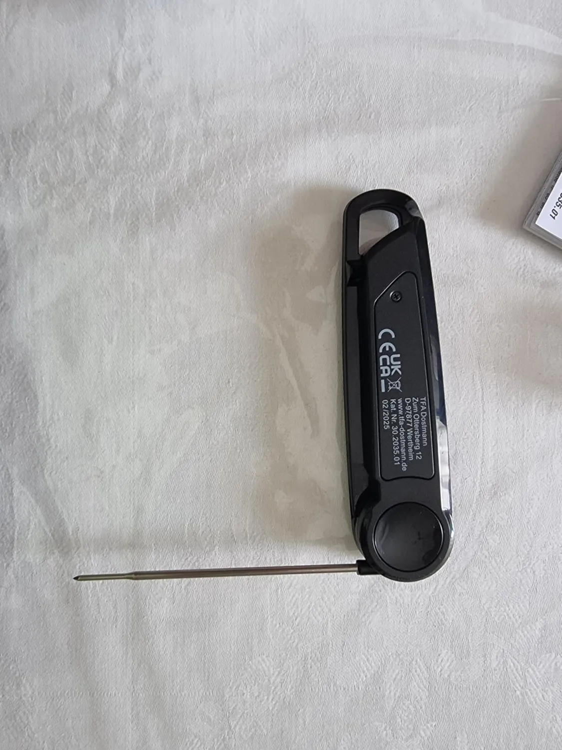 TFA Dostmann Thermo Jack Taste 30.2035 Fleischthermometer schwarz ±0,5°C