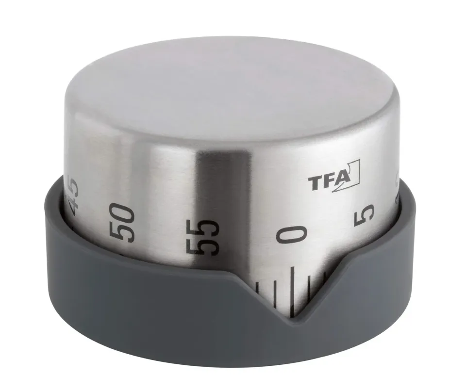 TFA Dostmann Dot 38.1027.10 Küchentimer mechanisch 60 Min grau
